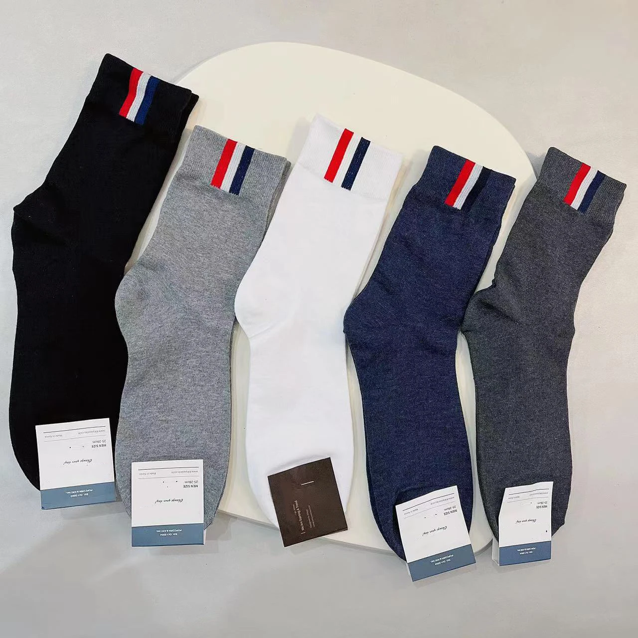 Мужские носки в полоску для джентльменов, однотонный хлопок, деловой стиль, спортивный скейтборд для мальчиков, Новинка, Дышащие подарки