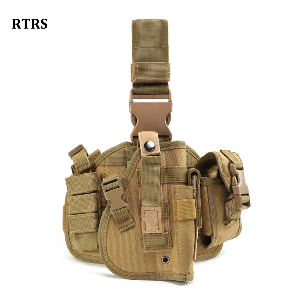 Наружная регулируемая сумка для ног с запахом, военно-тактический поясной ремень, кобура для приклада стрелкового пистолета, поясная сумка для охоты, кемпинга