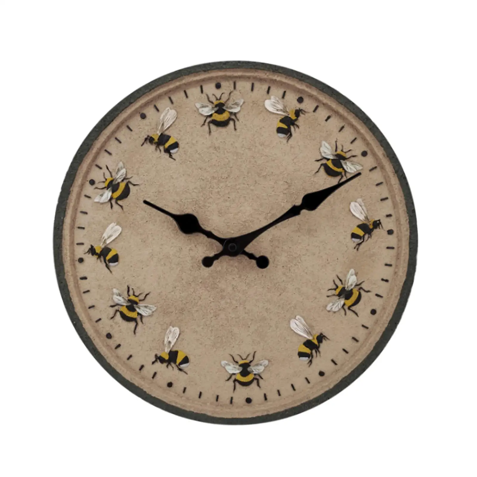 Наружные часы Подвесные часы 12-дюймовые водонепроницаемые современные прочные круглые садовые часы