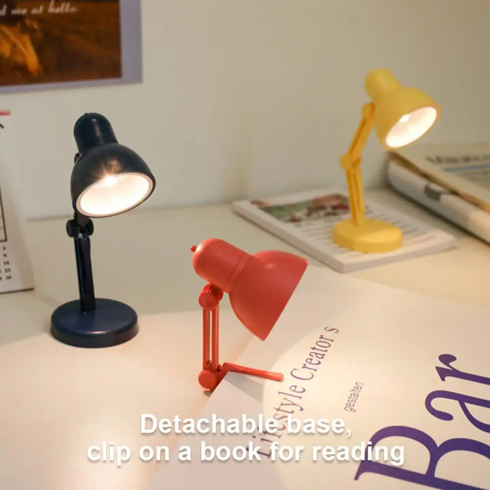 Настольная лампа Мини Складная Ночная книга для чтения, лампы для домашнего компьютера, ноутбук, настольные ночные светильники для защиты глаз