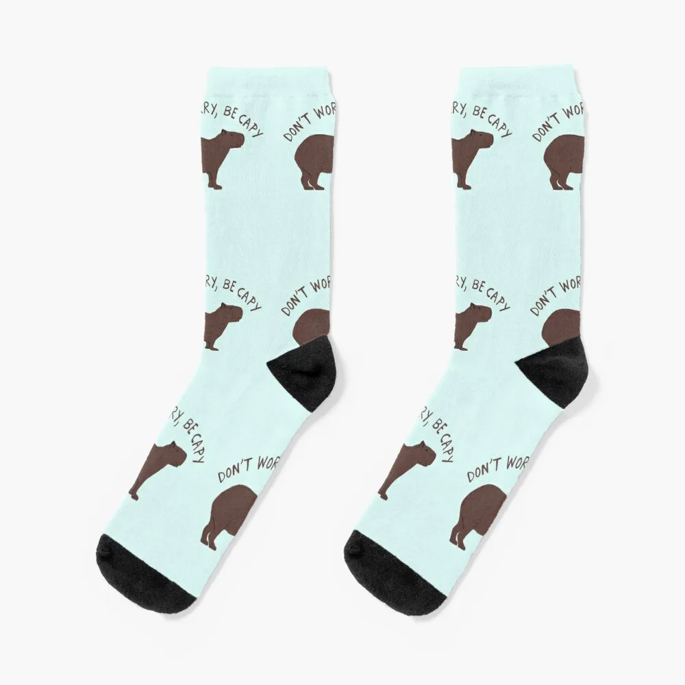 Не волнуйся, Будь Капи (Capybara) Носки Носки для кроссфита спортивные носки мужские термоноски для мужчин Женские компрессионные носки