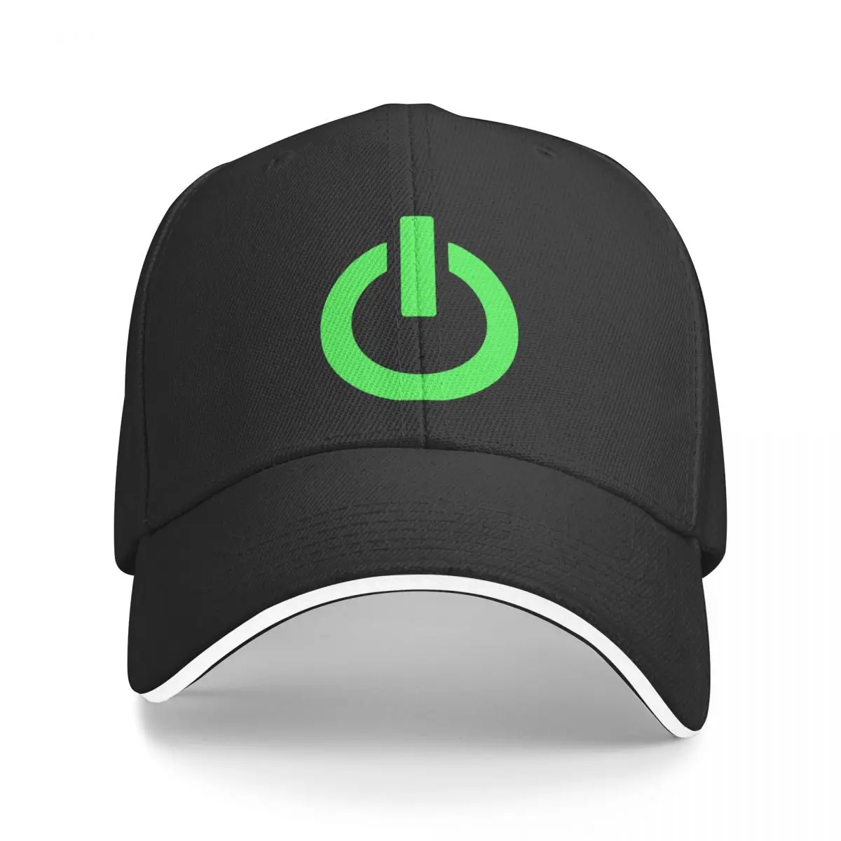 Новая Кнопка Включения (зеленая) Бейсболка Гольф Винтажная Дизайнерская Шляпа Рождественские Шляпы Кепка Для Женщин Мужская
