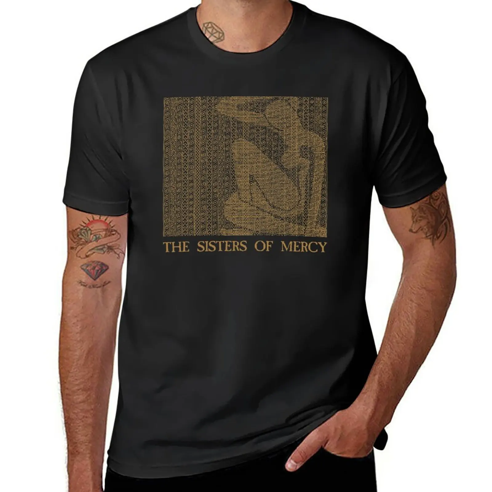 Новая футболка Alice - The Sisters of Mercy, футболки с кошками, эстетическая одежда с коротким рукавом, корейская мода, мужские футболки большого и высокого роста