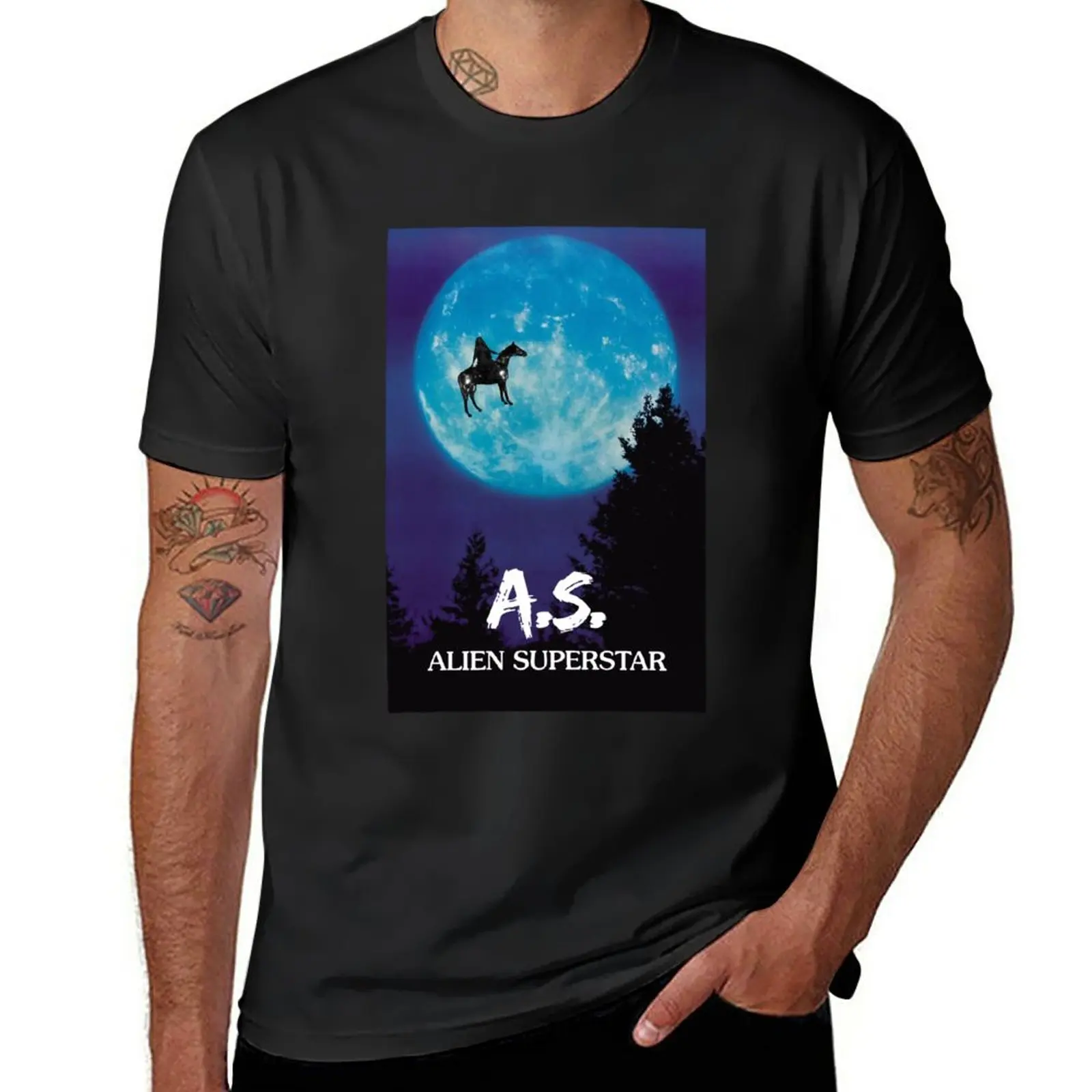 Новая футболка Alien Superstar (ET), быстросохнущая футболка, милая одежда, футболки, мужская футболка с коротким рукавом, мужские футболки, повседневные стильные