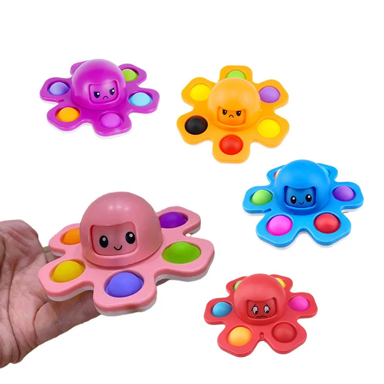 Новые детские Антистрессовые пуш-пузыри, игрушки-спиннеры для взрослых, меняющие лицо, игрушки-спиннеры для пальцев, подарки для снятия стресса для детей