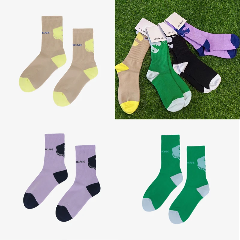 Новые женские носки для гольфа SC, Сезонные хлопчатобумажные носки с солнцезащитным кремом, впитывающие пот и стойкие к запаху, износостойкие носки