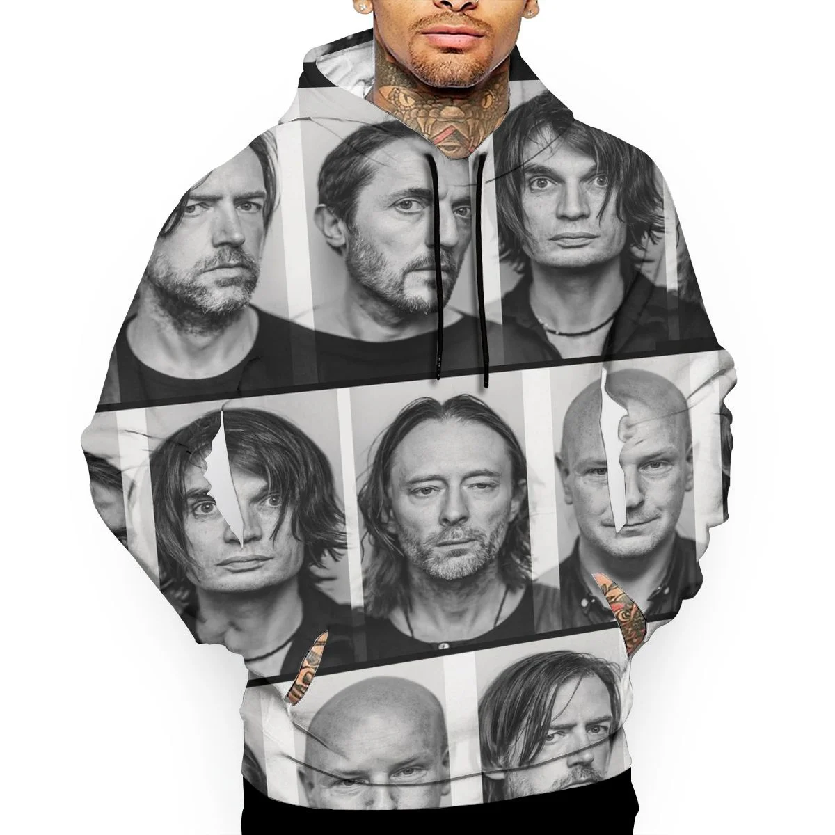 Новые Мужские и женские Толстовки с капюшоном с 3D Принтом Radiohead, Модные Повседневные толстовки Оверсайз Harajuku Street Hoodie