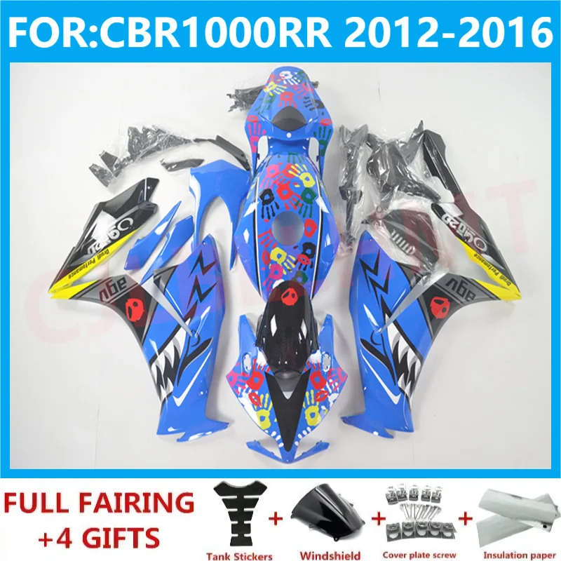 Новый ABS Мотоцикл Весь комплект обтекателей подходит для CBR1000RR CBR1000 CBR 1000RR 2012 2013 2014 2015 2016 Комплекты обтекателей синий