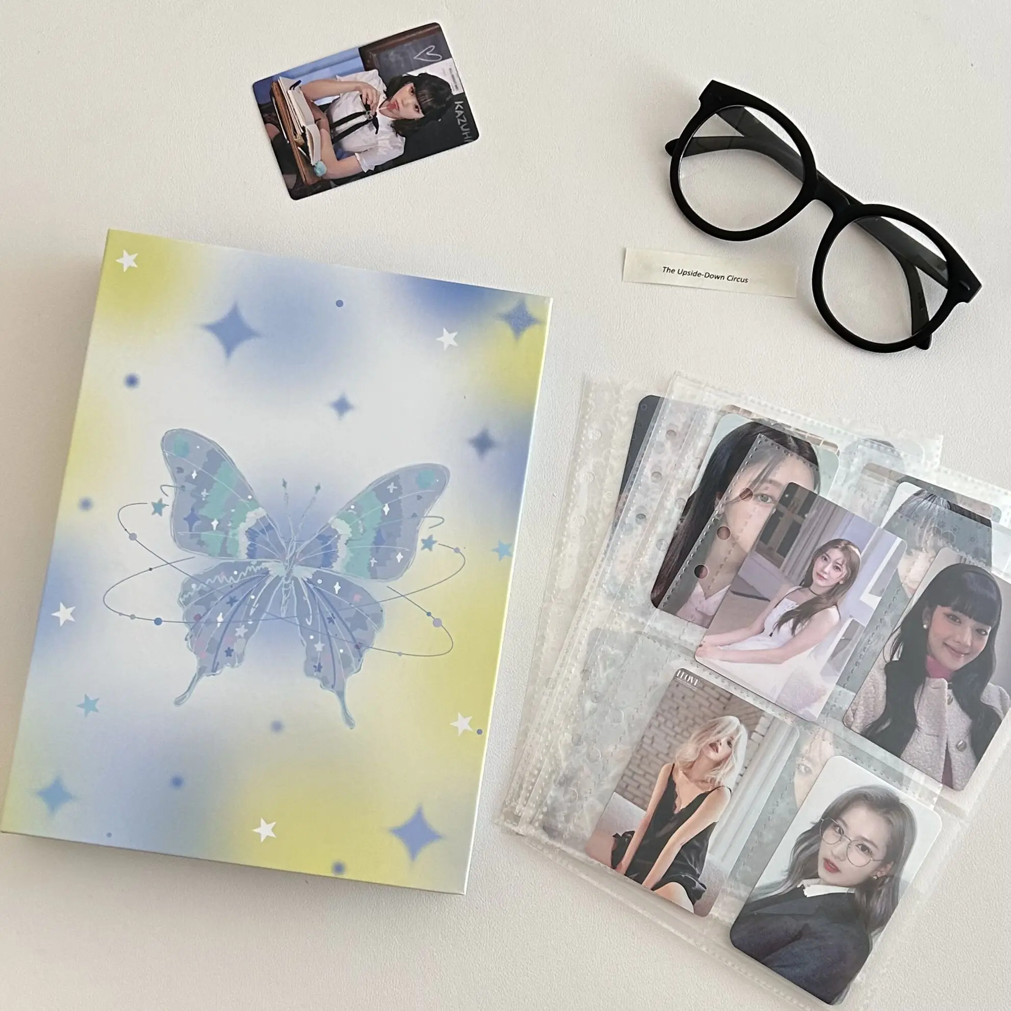 Оригинальный дизайн MINKYS Kawaii Butterfly Папка для фотокарточек формата A5 Kpop, коллекционная книга, держатель для фотокарточек Idol, альбом для фотокарточек, канцелярские принадлежности