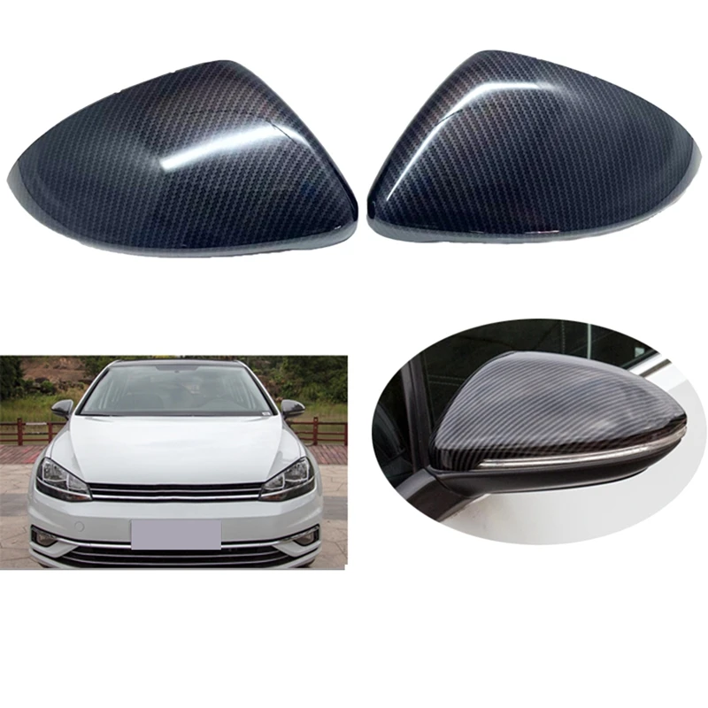 Отделка Бокового Зеркала Заднего Вида Из Углеродного Волокна Автомобильные Аксессуары Для Volkswagen Golf 7 MK7 2013-2020