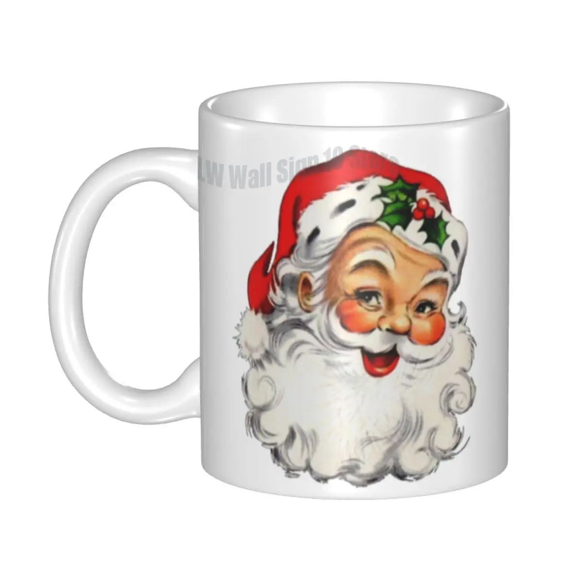 Персонализированные винтажные кофейные кружки Санта-Клауса, Рождественская керамическая чашка для чая с молоком, Пивная кружка для работы на открытом воздухе, кемпинг