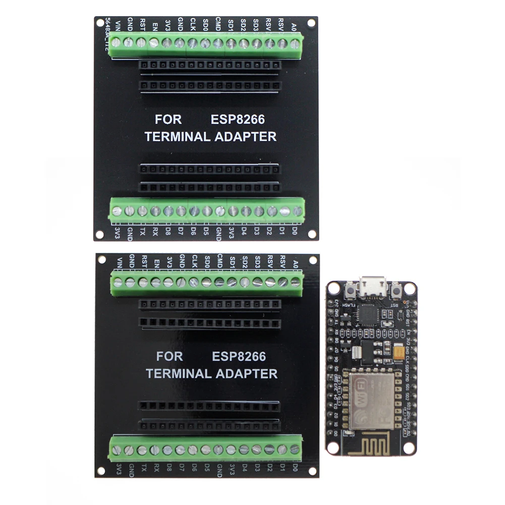 Плата расширения ESP8266 для ESP8266 ESP-12E GPIO 1 В 2 Wi-Fi GPIO Расширение MICRO USB Интерфейс NodeMCU Плата разработки