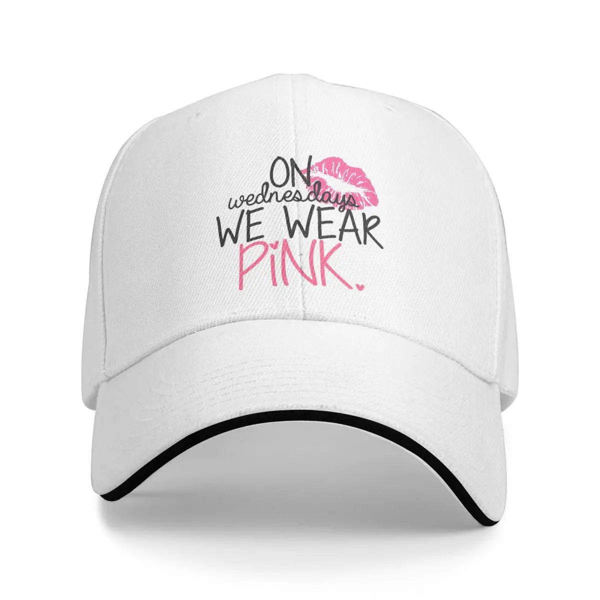По средам мы носим розовые бейсболки в стиле хип-хоп, шляпы-сэндвичи, унисекс, регулируемые солнцезащитные шляпы, спортивные