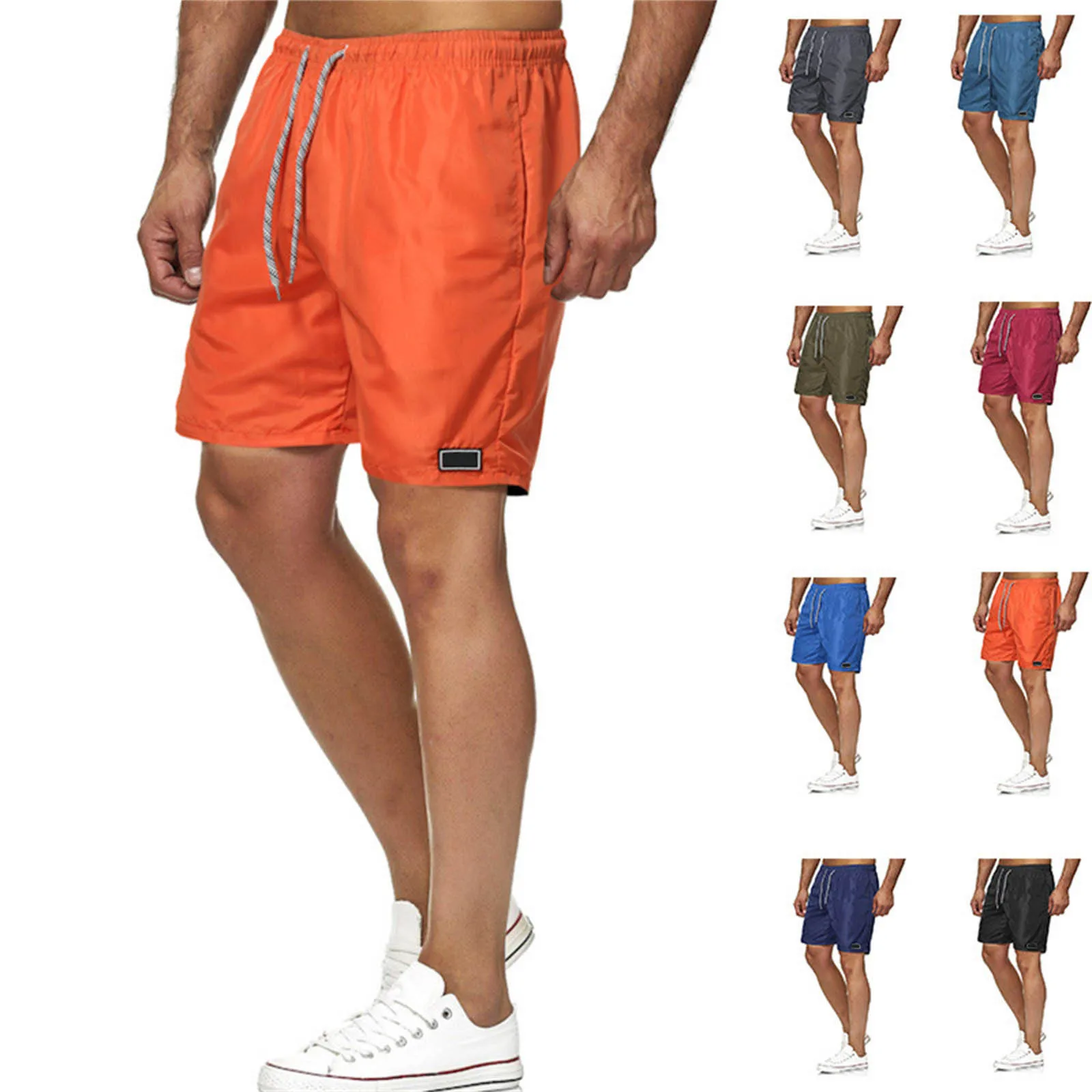 Повседневные дышащие мужские летние шорты для бега трусцой, шорты в стиле ретро, спортивные мужские шорты
