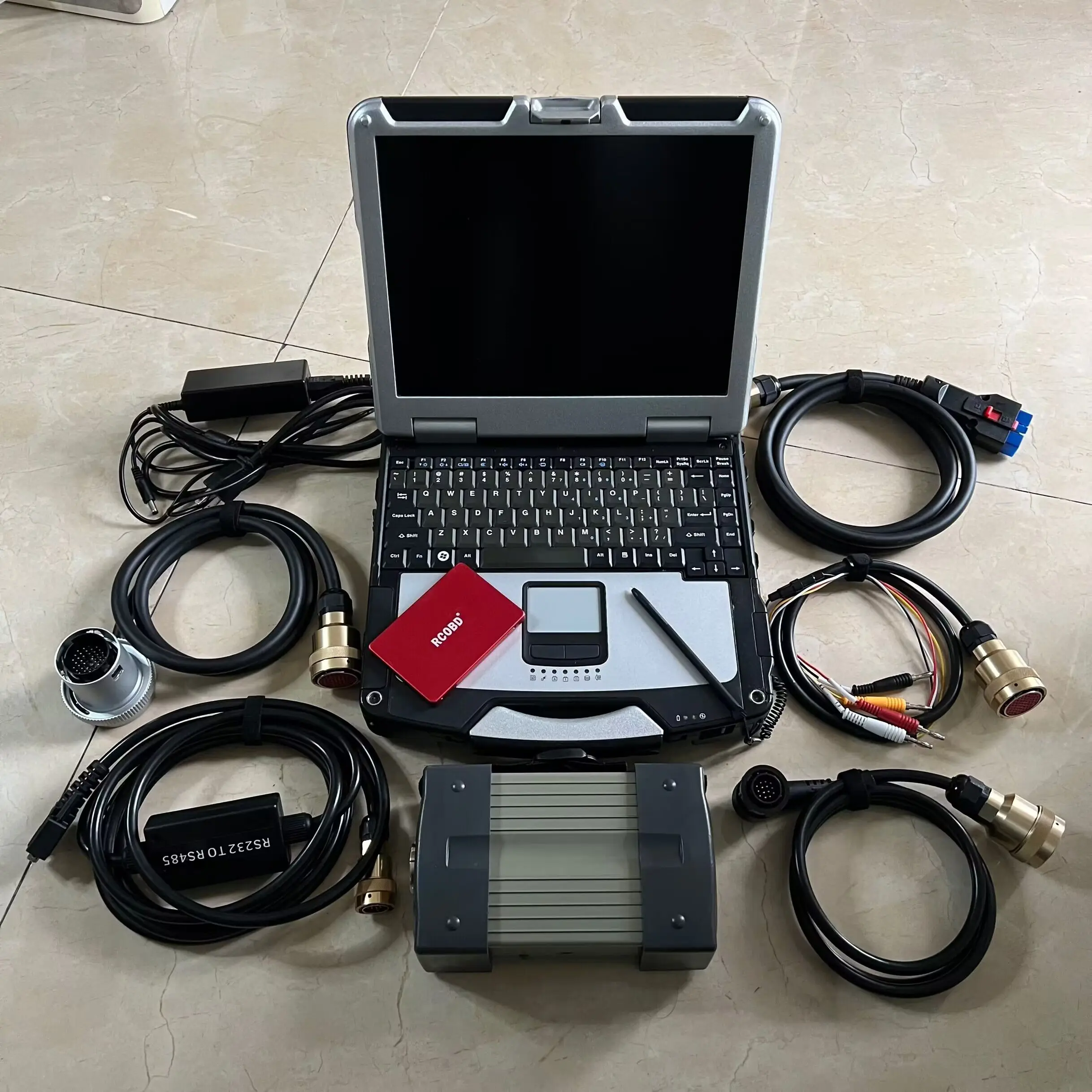 Полночиповый Диагностический инструмент MB Star C3 Пять кабелей 240 ГБ SSSD V2014.12 Программное обеспечение Super CF31 I5 Toughbook 4G ВЕСЬ набор Готов к работе