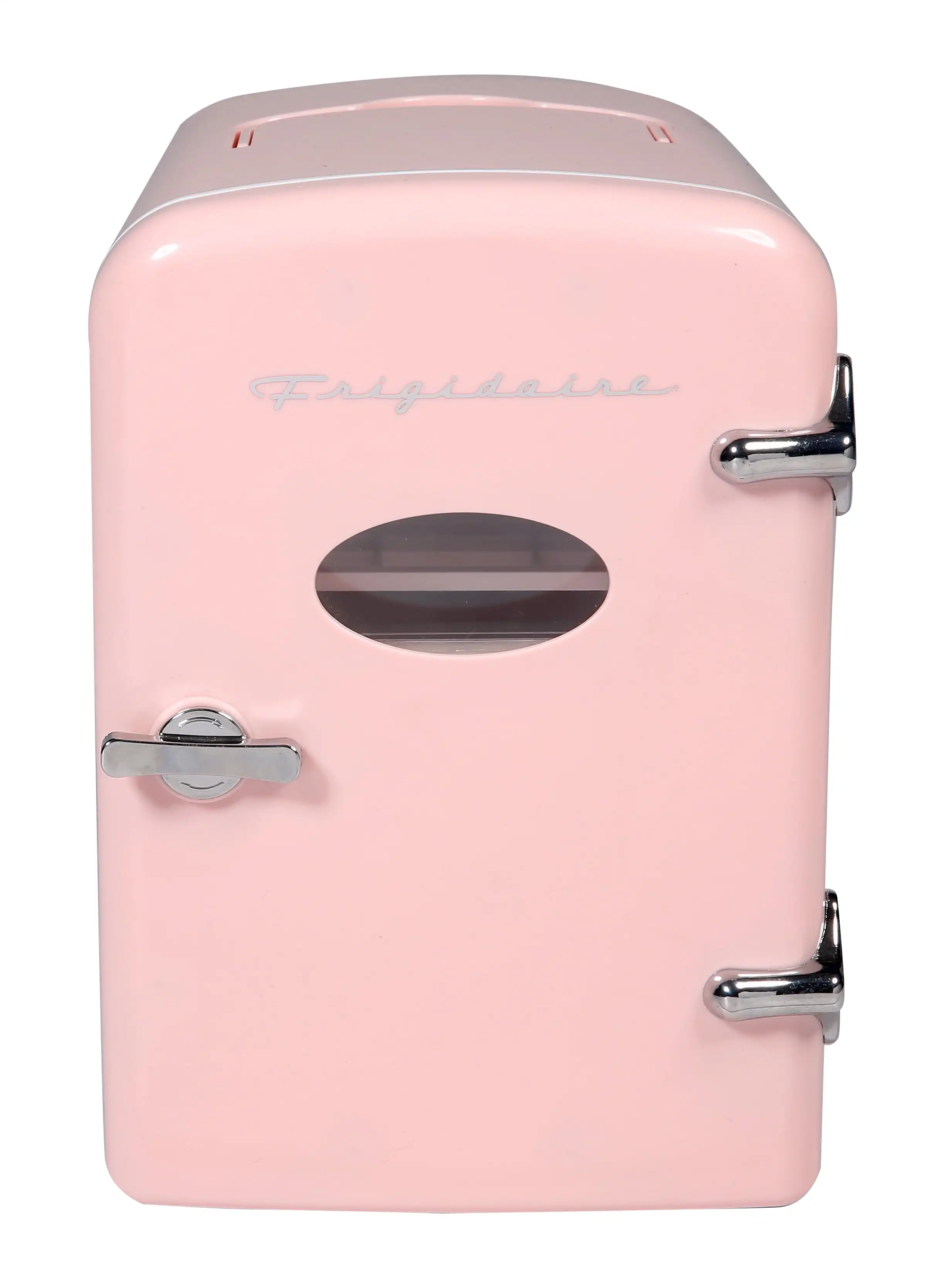 Портативный мини-холодильник Frigidaire в стиле ретро, очень большой, на 9 банок, EFMIS175, розовый