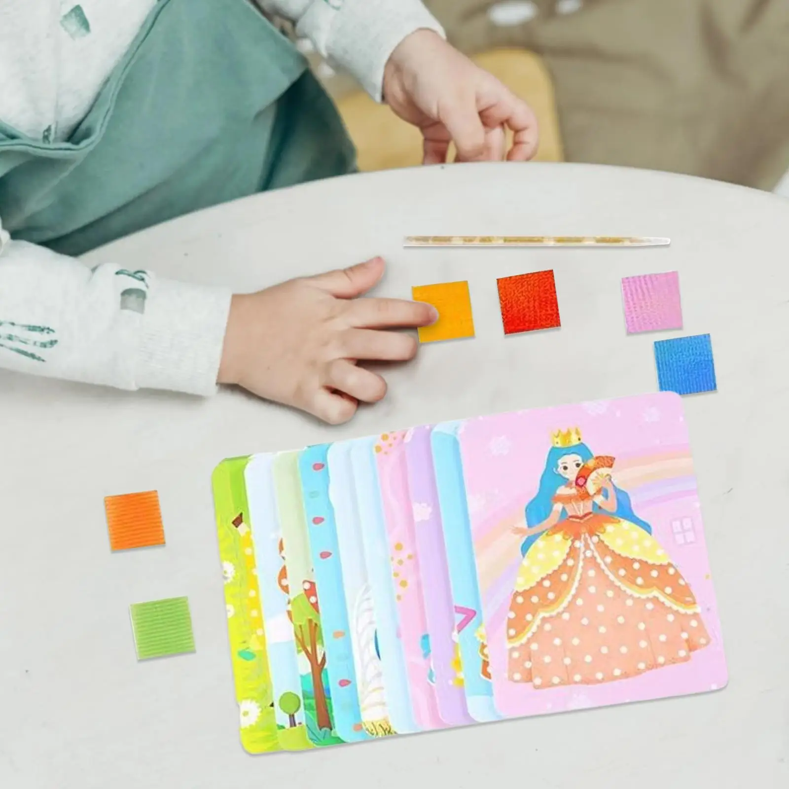 Принцесса наряжает поделки Забавный детский проект Poke Art DIY Toys
