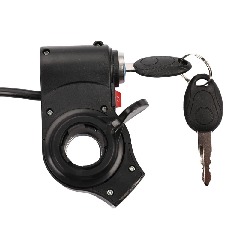 Ручка газа акселератора на руле электрического велосипеда Переключатель блокировки ключа дроссельной заслонки