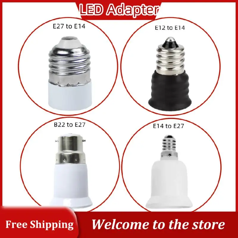 Светодиодный адаптер E27 К E14, Преобразователь держателя лампы E14 в E27, B22 в E27, Удлинитель для розетки, Держатель лампы, удлинитель для освещения