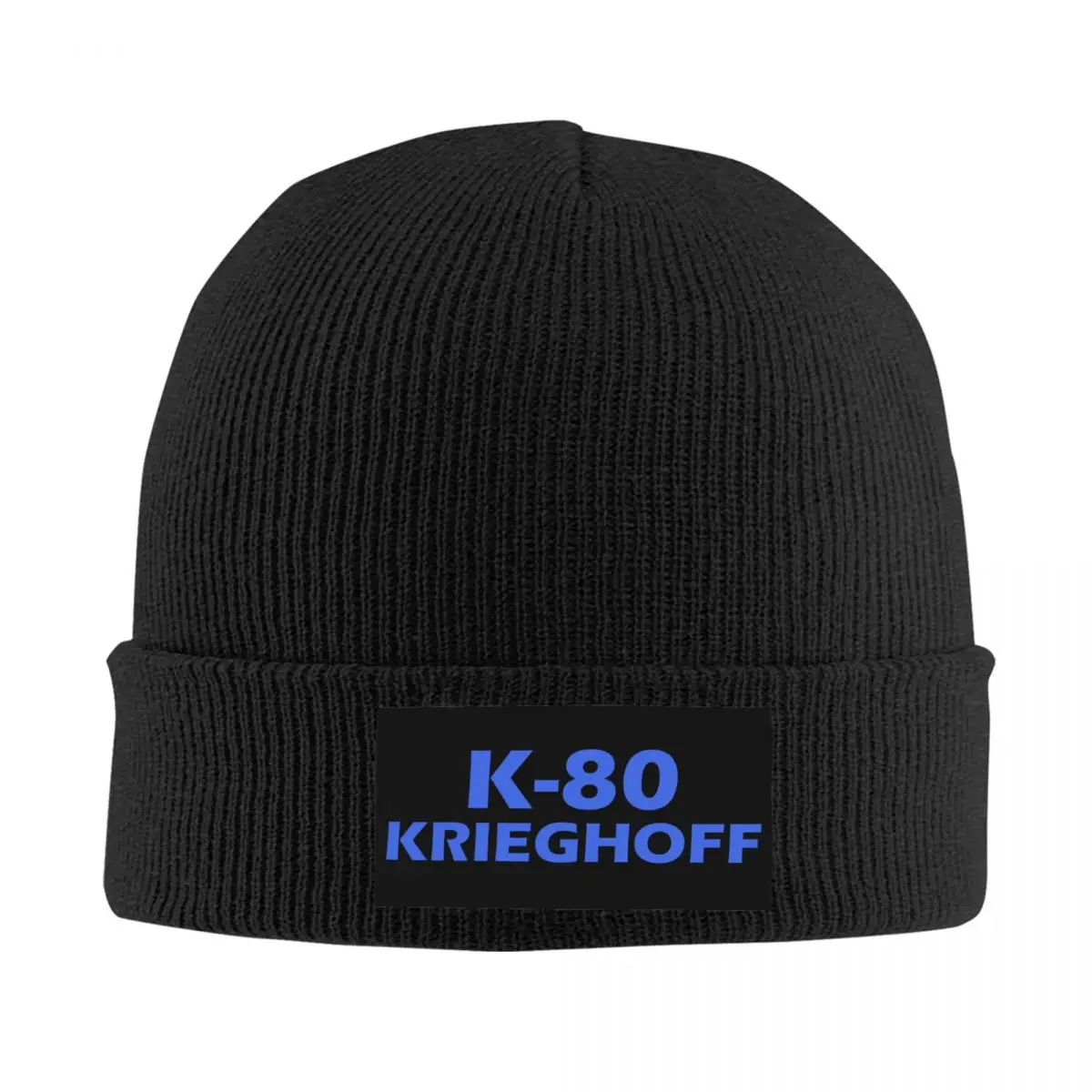 Синий K80 Krieghoffs Огнестрельное Оружие Шляпы-Капоты Модная Вязаная Шапка Для Женщин Мужчин Теплые Зимние Тюбетейки Шапочки Кепки S