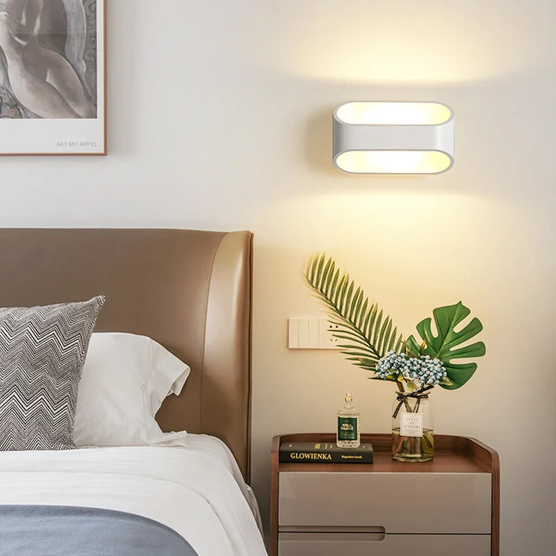 скандинавский светодиодный каменный настенный светильник abajur led wall light home deco рядом с лампой в спальне