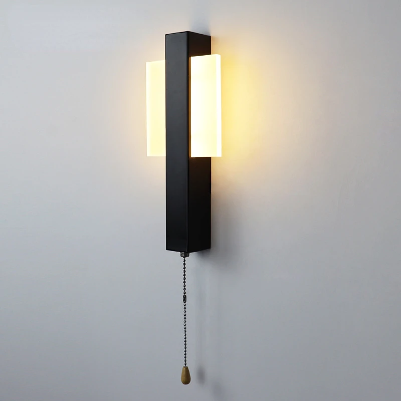 Скандинавский современный минималистичный светодиодный настенный светильник с поворотным настенным светильником, прикроватной лампой, светильником для гостиной, коридора и прохода