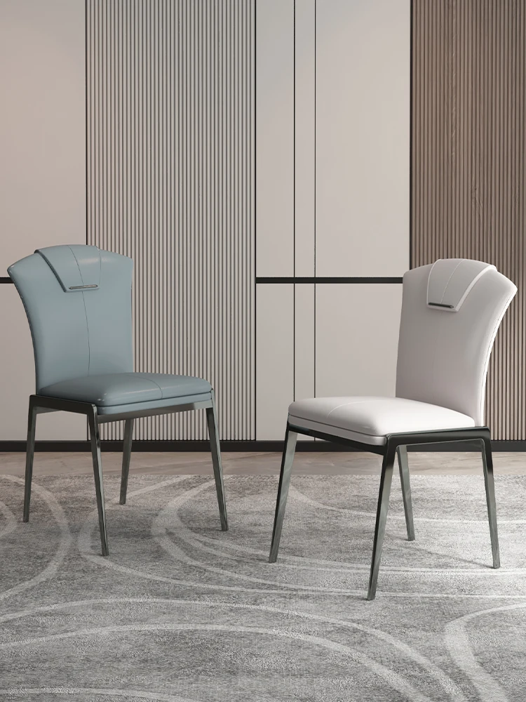 Современные роскошные обеденные стулья, подушка из искусственной кожи, Кухонные Многофункциональные стулья для отдыха, обеденные стулья, мебель для столовой отеля