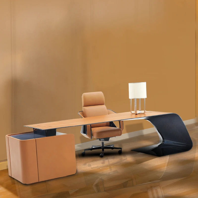 Стол boss в итальянском стиле, дизайнерская краска для стола, модный светлый роскошный стол высокого класса