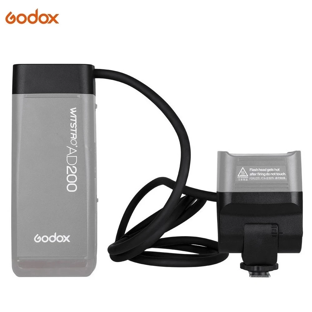 Удлинительная Головка Вспышки Godox EC200 AD200 с Кабелем длиной 2 М Портативная Лампа Вне Камеры для Godox AD200 AD200Pro Flashpoint EVOLV