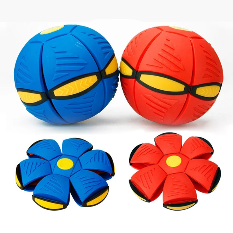 Уличная игрушка Fly Ball, светодиодная пляжная садовая игра, мяч для метания диска, игрушка для малышей, необычная мягкая игрушка-новинка, многоцветный плоский мяч для метания диска.
