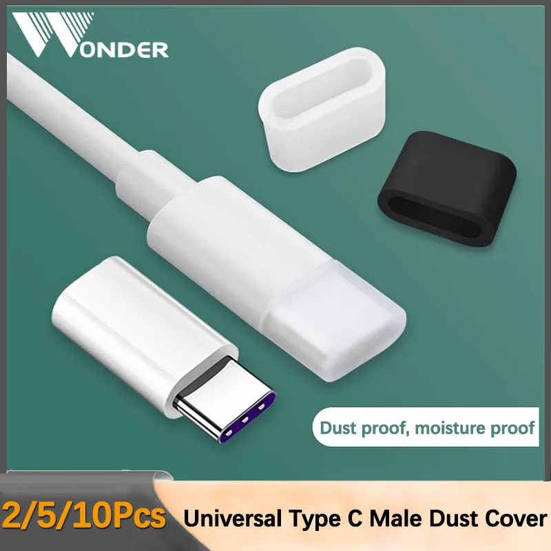 Универсальный пылезащитный колпачок для штепсельной вилки USB Type C, Micro USB и IOS, кабель для зарядки и передачи данных, Пылезащитный чехол для Apple iPhone Черный Прозрачный