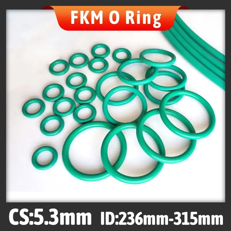 Уплотнительное кольцо из фторкаучука FKM CS 5,3 мм / ID 236/243/250/258/265/272/280/285/290/295/300/307/315 мм