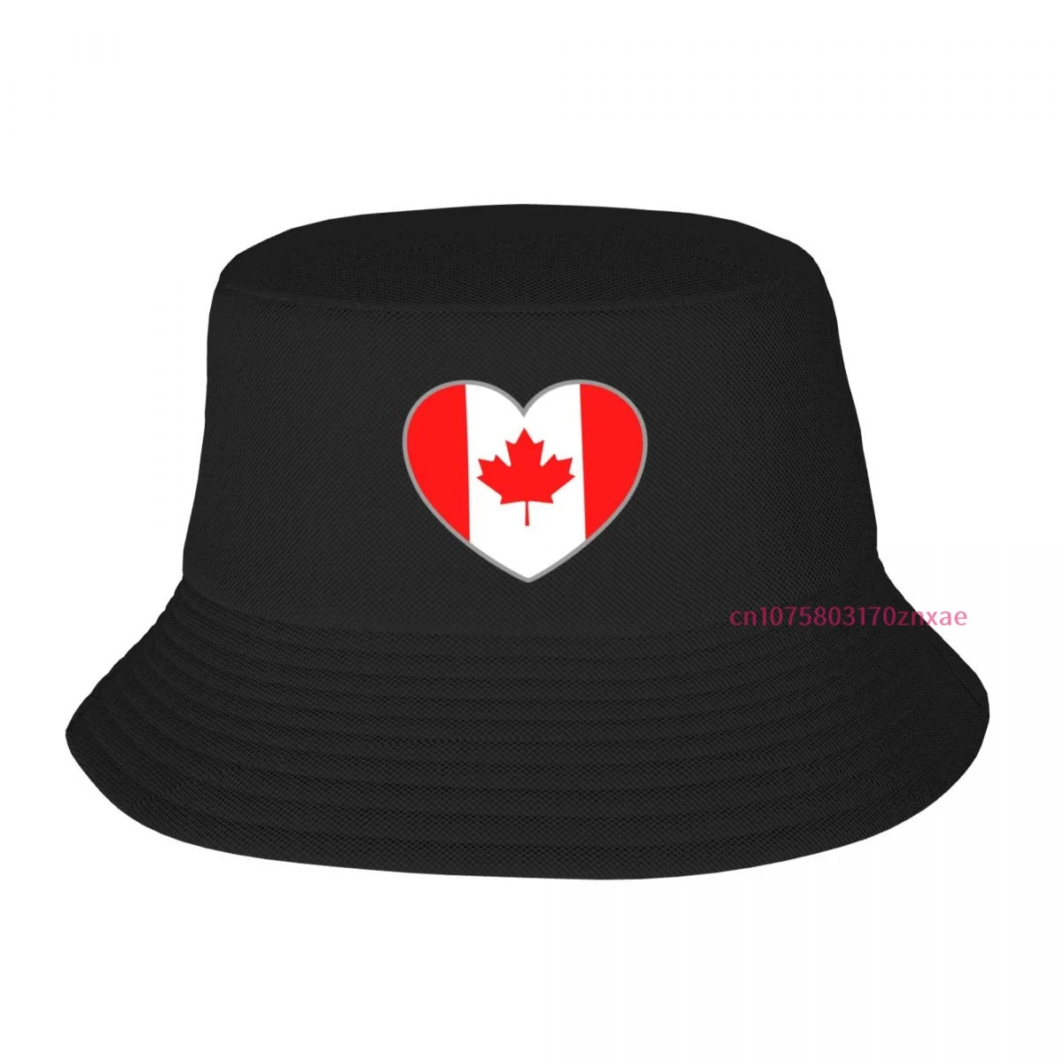 Флаг Канады в виде сердца, Женская Панама, Мужская Солнцезащитная кепка, Дышащий Рыбак, Кемпинг, Пеший туризм
