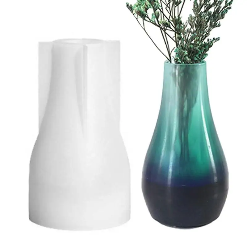 Форма для вазы из смолы, маленькая высокая ваза для цветов, горшок, силиконовые формы для ваз для сухих цветов, 3D Изготовление своими руками, декор для домашнего дисплея, Форма для рукоделия.