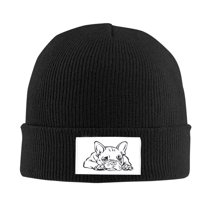 Французский бульдог, вязаная шапка для домашних животных, вязаные шапки, мужские, женские, крутые, унисекс, теплые зимние шапочки для собак, кепка.