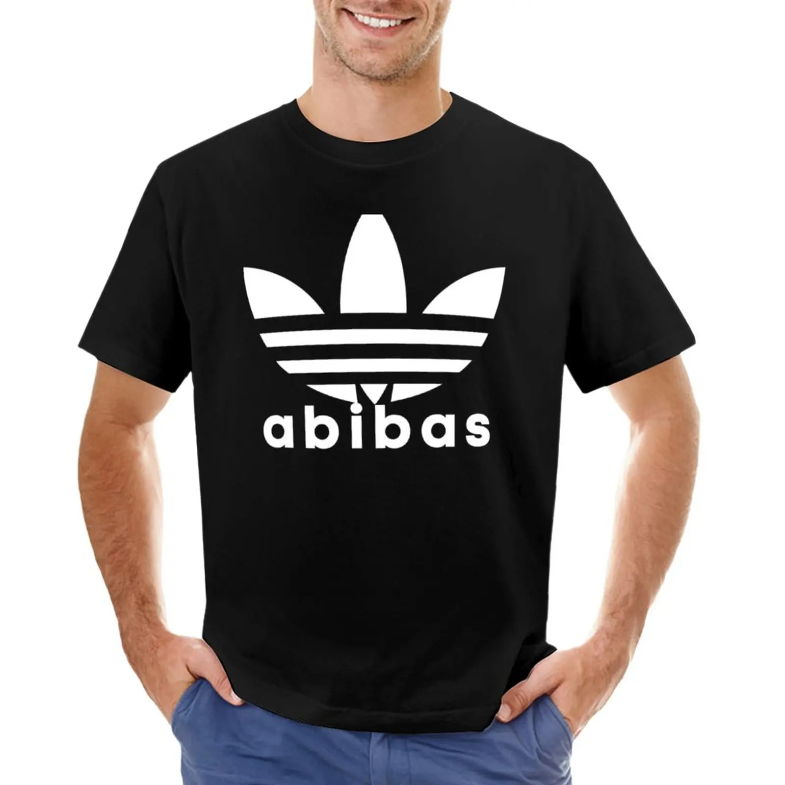 Футболка AbibasT-футболка нового выпуска, одежда kawaii, белые футболки для мальчиков, мужские футболки с графическим рисунком.