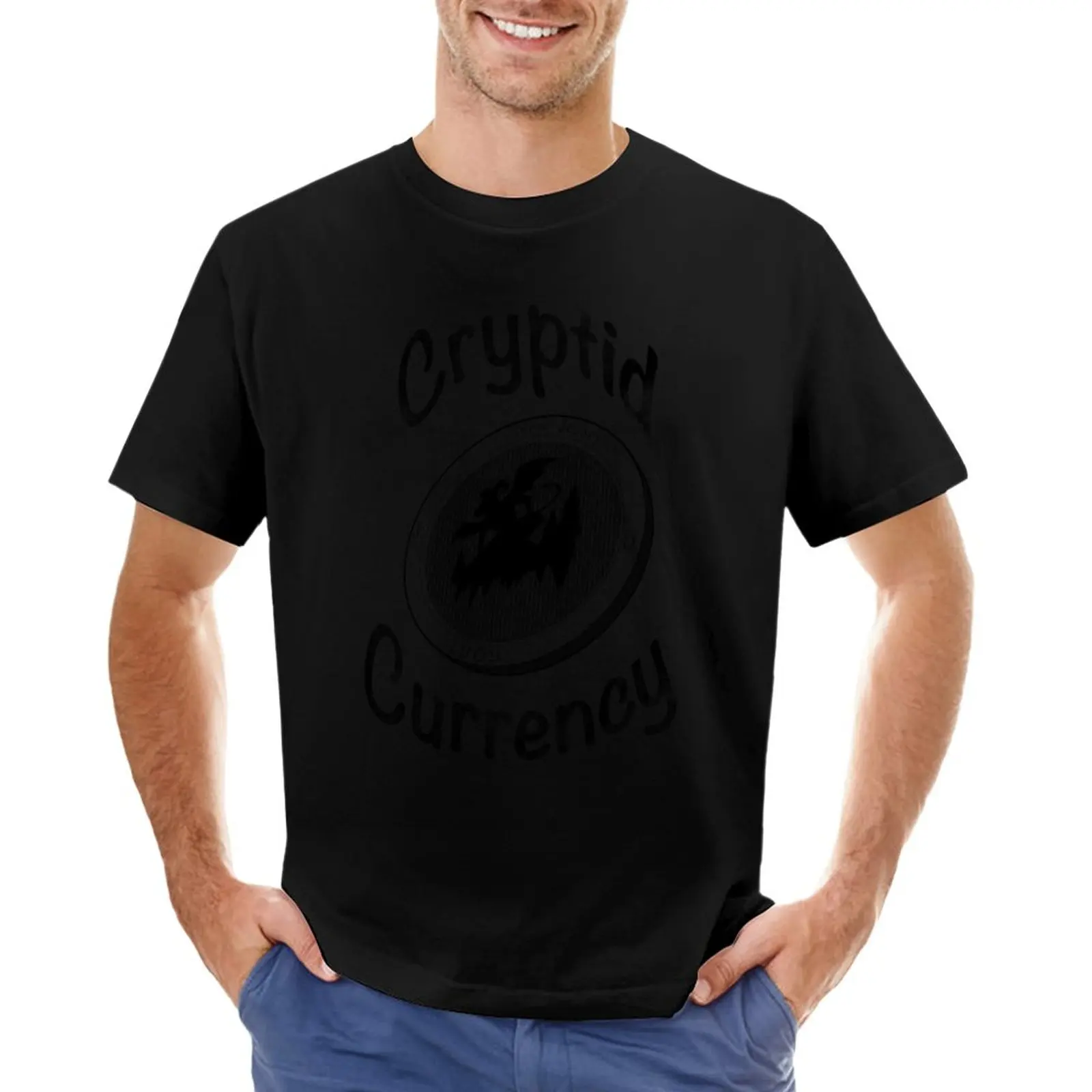 Футболка Cryptid Currency (Jersey Devil), винтажная одежда, быстросохнущая рубашка, одежда для мужчин