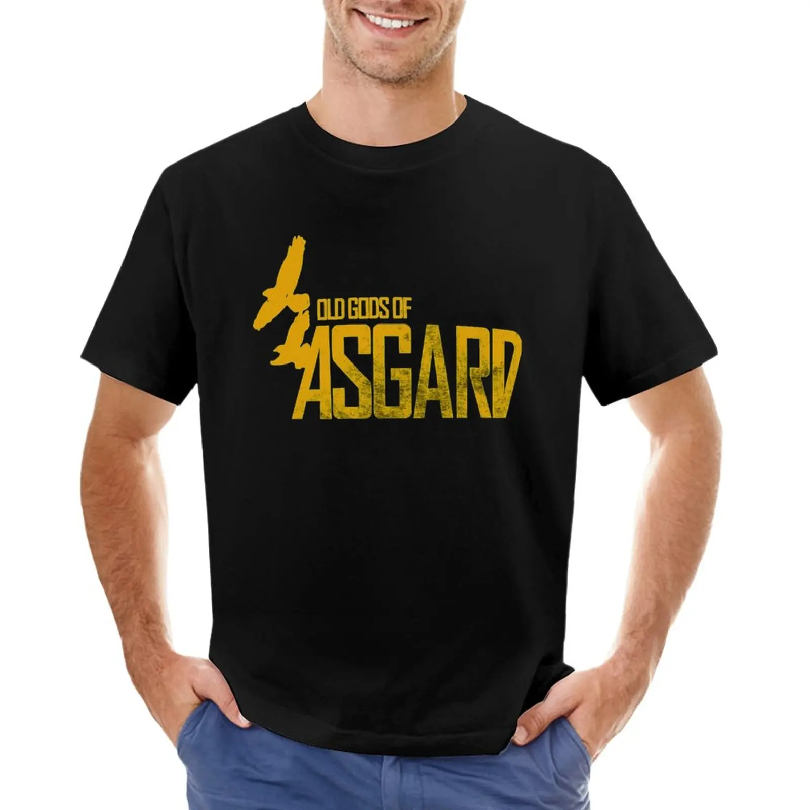Футболка группы Old Gods of Asgard, вдохновленная Аланом Уэйком, белые футболки для мальчиков, спортивные рубашки, футболки оверсайз для мужчин