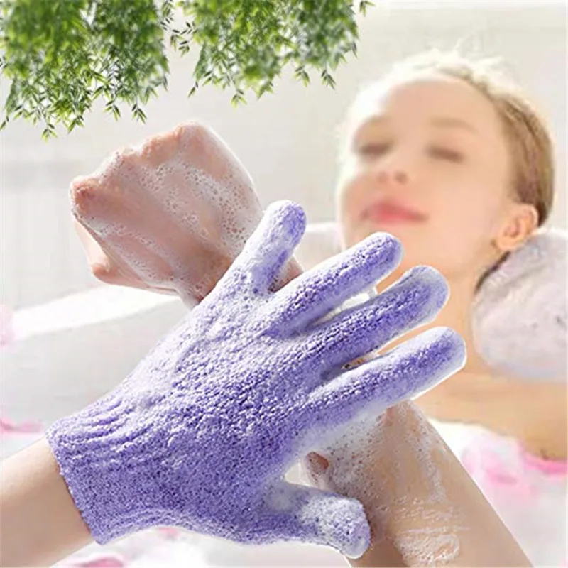 Чистящее полотенце для мытья, скраб, Ленивые перчатки, Устойчивые к купанию, бытовая рукавица, Отшелушивающая ванна для тела, Удобные перчатки для душа